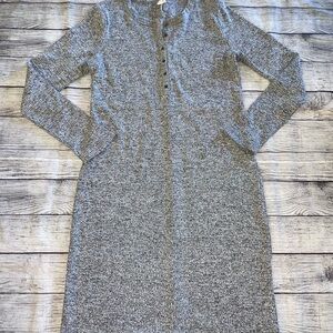 Gap Maternity Gray Long Sleeve Knit Dress